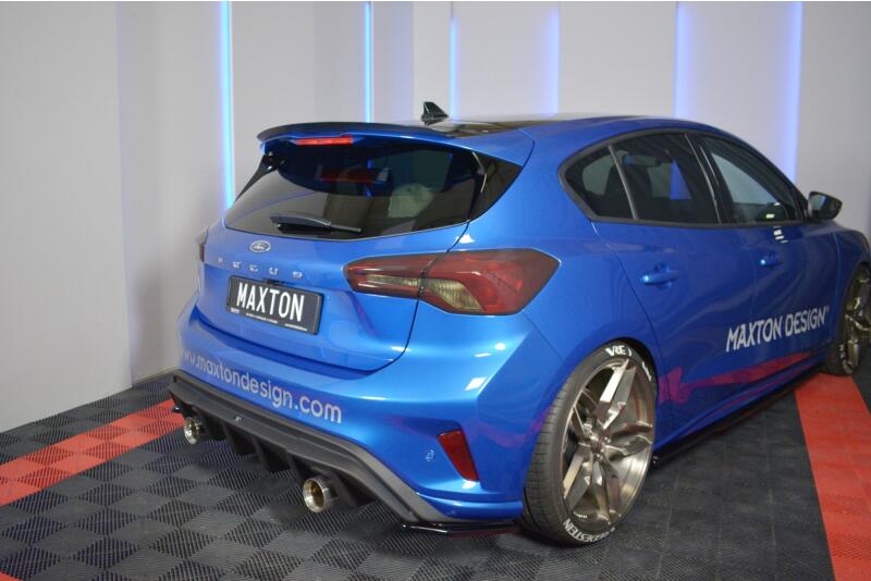 Maxton Design Heckspoiler Lippe V.2 für Ford Focus Hatchback ST-Line Mk4 Hochglanz schwarz