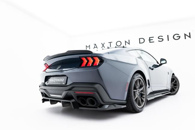 Maxton Design Heckspoiler Lippe für Ford Mustang Dark Horse Mk7 Hochglanz schwarz