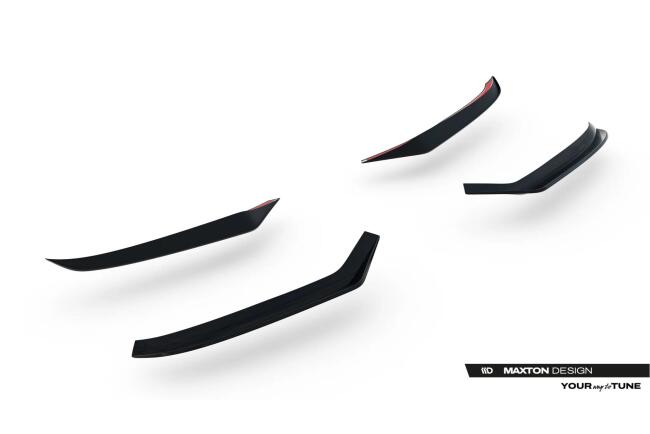 Maxton Design Heckspoiler Lippe V.2 für VW Transporter T7 / Ford Transit Custom Mk2 Hochglanz schwarz