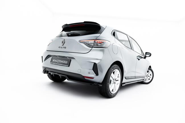 Maxton Design Heckspoiler Lippe für Renault Clio Mk5 Facelift Hochglanz schwarz