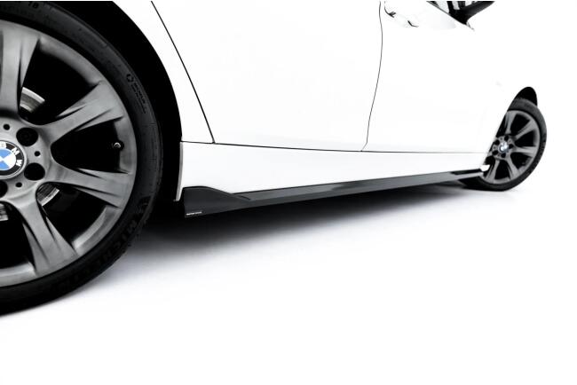 Maxton Design Seitenschweller (Paar) für BMW 3er Sportline Limousine / Touring F30 / F31 Hochglanz schwarz