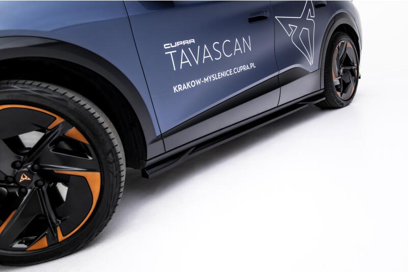 Maxton Design Seitenschweller (Paar) für Cupra Tavascan Mk1 Hochglanz schwarz