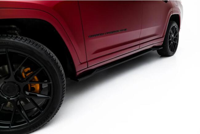Maxton Design Seitenschweller (Paar) für Jeep Grand Cherokee L Mk5 Hochglanz schwarz