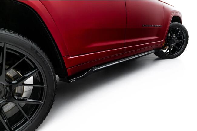 Maxton Design Seitenschweller (Paar) für Jeep Grand Cherokee L Mk5 Hochglanz schwarz