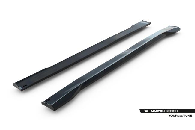 Maxton Design Seitenschweller (Paar) für Jeep Grand Cherokee L Mk5 Hochglanz schwarz