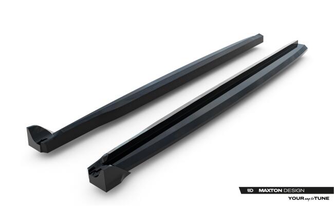 Maxton Design Seitenschweller (Paar) für Land Rover Range Rover Evoque Dynamic Mk2 Hochglanz schwarz