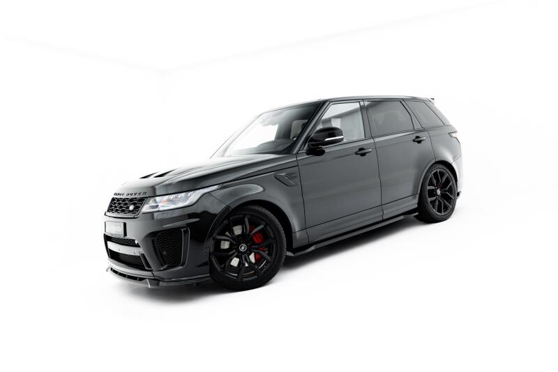 Maxton Design Seitenschweller (Paar) für Land Rover Range Rover SVR Mk2 Facelift Hochglanz schwarz