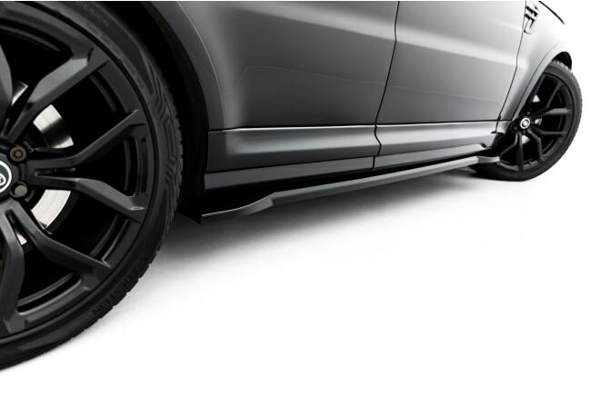 Maxton Design Seitenschweller (Paar) für Land Rover Range Rover SVR Mk2 Facelift Hochglanz schwarz