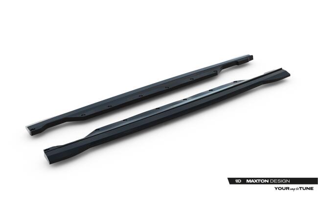 Maxton Design Seitenschweller (Paar) für Land Rover Range Rover SVR Mk2 Facelift Hochglanz schwarz