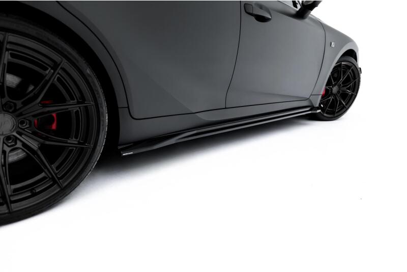 Maxton Design Seitenschweller (Paar) für Lexus IS 500 Mk3 Facelift 2 (XE30) Hochglanz schwarz