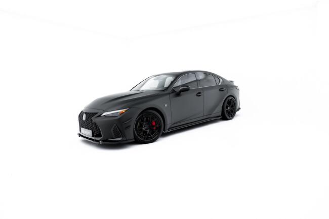 Maxton Design Seitenschweller (Paar) für Lexus IS 500 Mk3 Facelift 2 (XE30) Hochglanz schwarz
