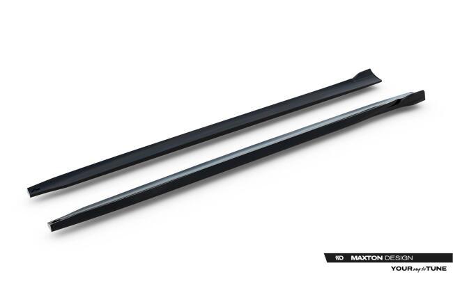Maxton Design Seitenschweller (Paar) für Mercedes-AMG E53 Limousine / Kombi W214 Hochglanz schwarz