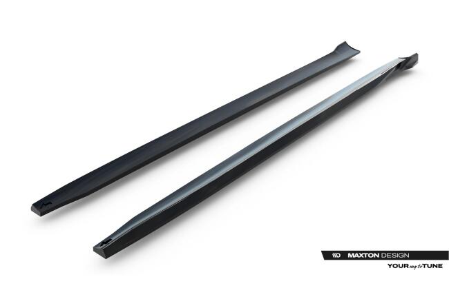 Maxton Design Seitenschweller (Paar) für Mercedes-AMG E53 Limousine / Kombi W214 Hochglanz schwarz