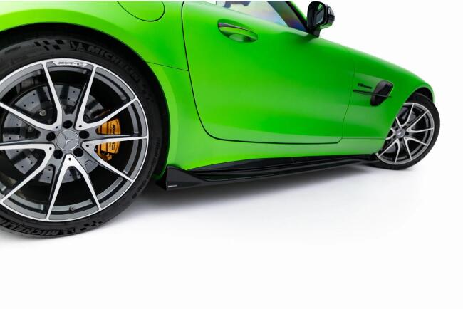 Maxton Design Seitenschweller (Paar) für Mercedes-AMG GT R C190 Facelift Hochglanz schwarz