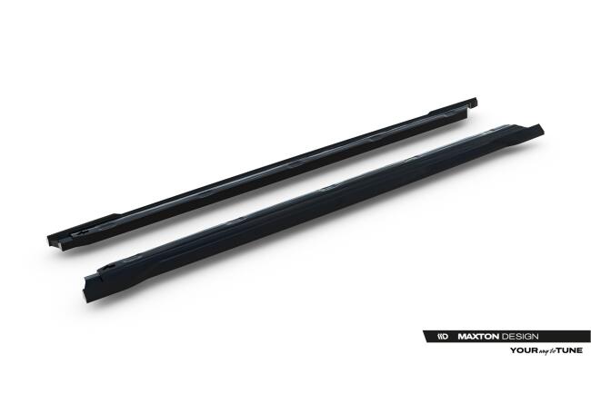 Maxton Design Seitenschweller (Paar) für Opel Corsa F Facelift (Mk6 Facelift) Hochglanz schwarz