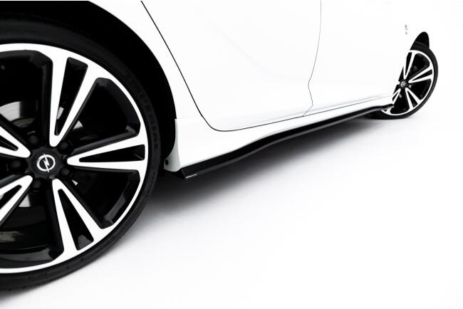 Maxton Design Seitenschweller (Paar) für Opel Insignia OPC-Line Mk2 Hochglanz schwarz
