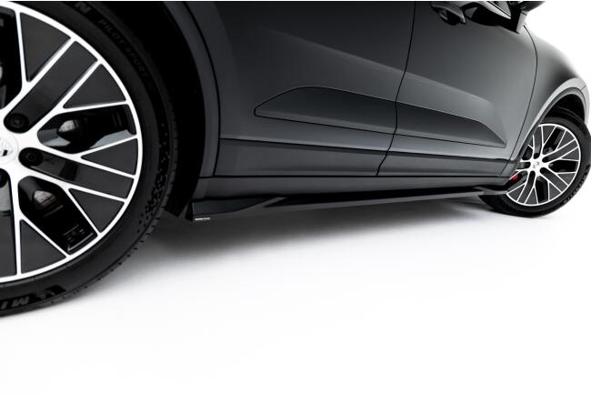 Maxton Design Seitenschweller (Paar) für Porsche Macan EV Mk1 Hochglanz schwarz