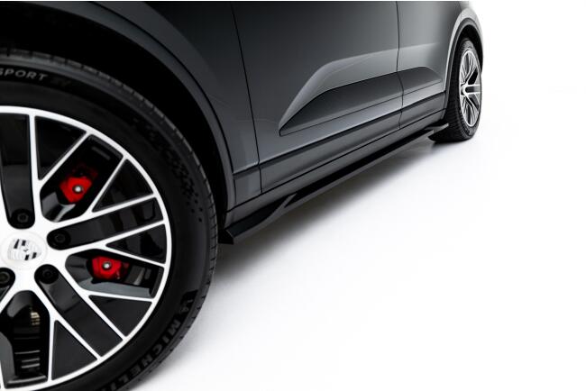 Maxton Design Seitenschweller (Paar) für Porsche Macan EV Mk1 Hochglanz schwarz