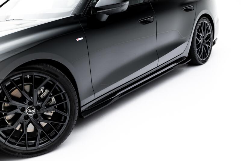 Maxton Design Seitenschweller (Paar) V.1 für Audi A6 S-Line C9 Hochglanz schwarz