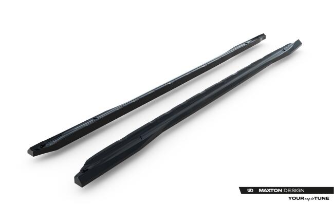 Maxton Design Seitenschweller (Paar) V.1 für Audi A6 S-Line C9 Hochglanz schwarz
