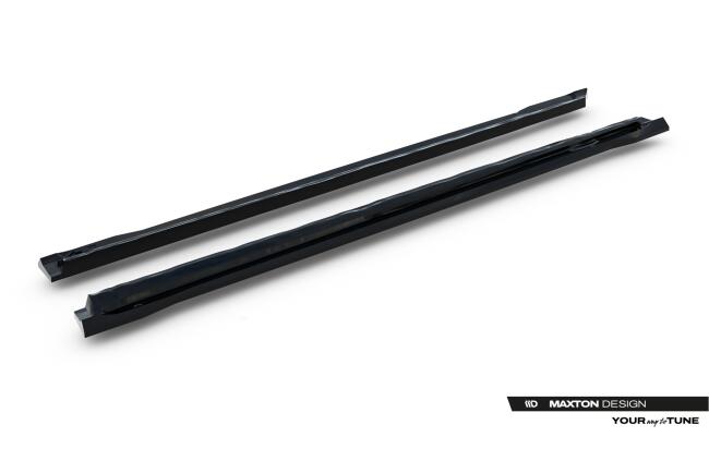 Maxton Design Seitenschweller (Paar) V.1 für Skoda Superb Sportline Mk4 Hochglanz schwarz