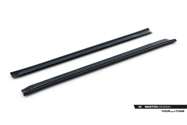 Maxton Design Seitenschweller (Paar) V.1 für Tesla Model S Mk1 Hochglanz schwarz