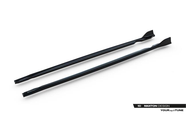 Maxton Design Seitenschweller (Paar) für VW Golf R Variant Mk8 / Mk8 Facelift Hochglanz schwarz