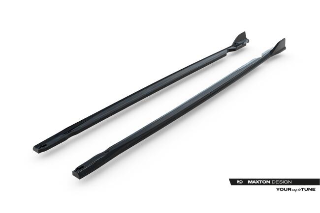 Maxton Design Seitenschweller (Paar) für VW Golf R Variant Mk8 / Mk8 Facelift Hochglanz schwarz