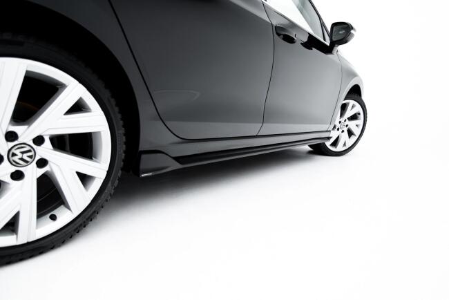Maxton Design Seitenschweller (Paar) für VW Golf Variant Mk8 Facelift Hochglanz schwarz