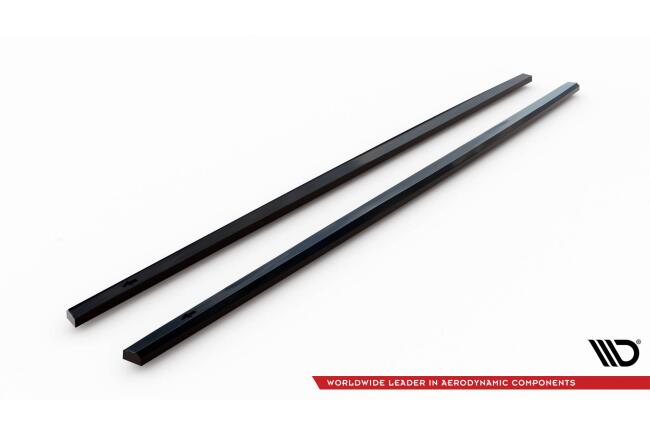 Maxton Design Seitenschweller (Paar) für VW Jetta GLI Mk7 Facelift 2 Hochglanz schwarz