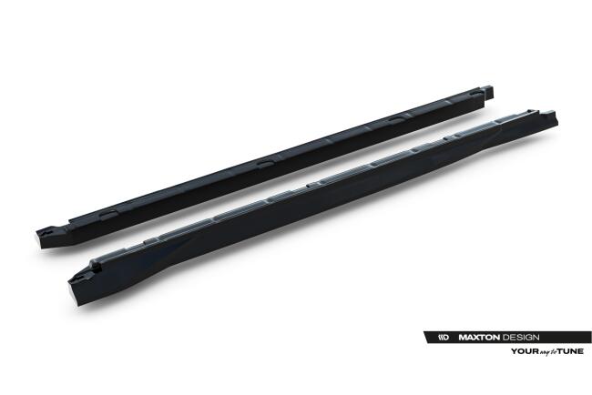 Maxton Design Seitenschweller (Paar) für VW Tiguan R-Line Mk3 Hochglanz schwarz