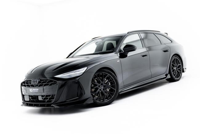 Maxton Design Seitenschweller (Paar) V.2 für Audi A6 S-Line C9 Hochglanz schwarz