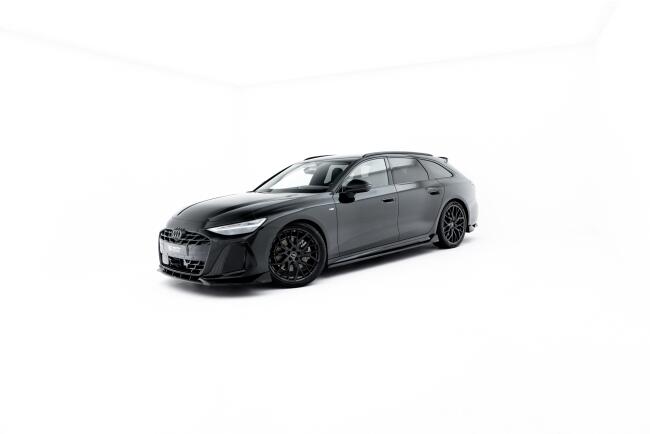 Maxton Design Seitenschweller (Paar) V.2 für Audi A6 S-Line C9 Hochglanz schwarz