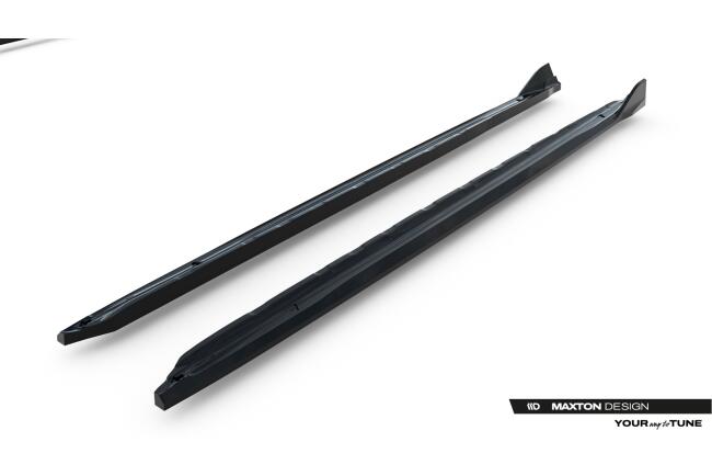 Maxton Design Seitenschweller (Paar) V.2 für Audi A6 S-Line C9 Hochglanz schwarz