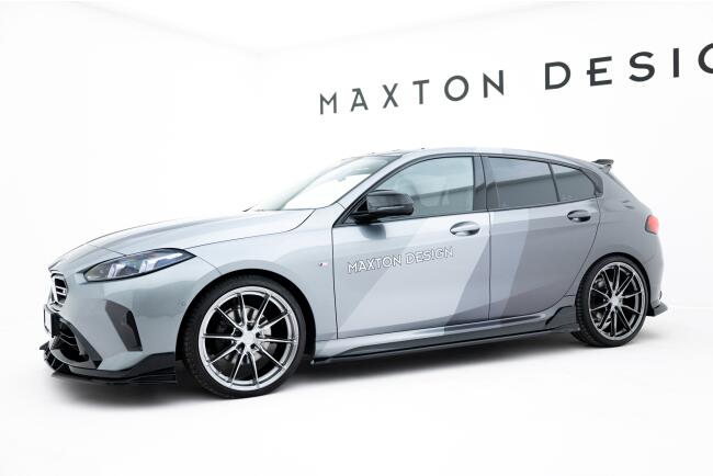Maxton Design Seitenschweller (Paar) V.2 für BMW M135i M Performance F70 Hochglanz schwarz