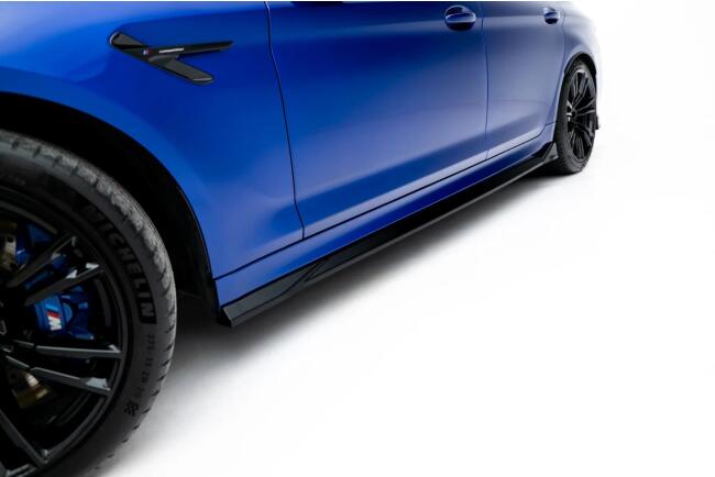 Maxton Design Seitenschweller (Paar) V.2 für BMW M5 F90 Hochglanz schwarz