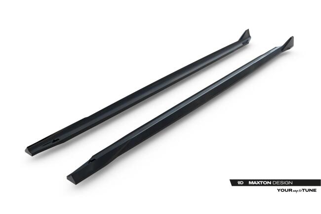 Maxton Design Seitenschweller (Paar) V.2 für BMW M5 F90 Hochglanz schwarz
