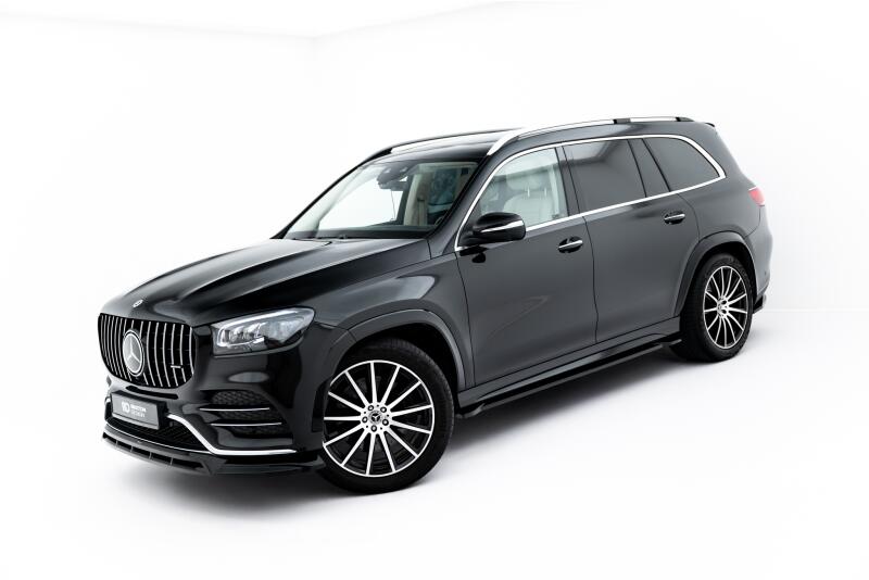 Maxton Design Seitenschweller (Paar) V.2 für Mercedes-Benz GLS AMG-Line X167 / X167 Facelift Hochglanz schwarz