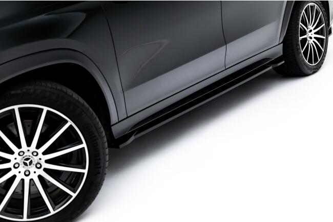 Maxton Design Seitenschweller (Paar) V.2 für Mercedes-Benz GLS AMG-Line X167 / X167 Facelift Hochglanz schwarz