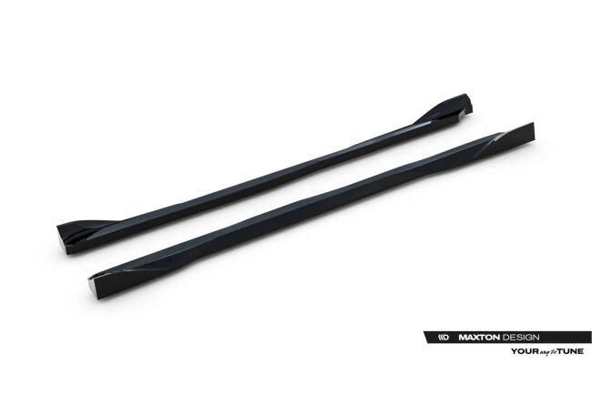 Maxton Design Seitenschweller (Paar) V.2 für Toyota GR Yaris Mk4 Facelift Hochglanz schwarz
