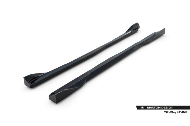 Maxton Design Seitenschweller (Paar) V.2 für Toyota GR Yaris Mk4 Facelift Hochglanz schwarz