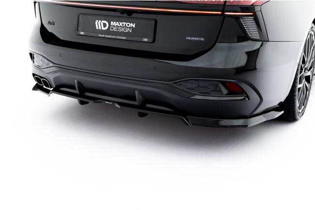 Maxton Design Heckdiffusor V.1 für Audi A6 S-Line C9 Hochglanz schwarz