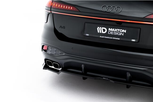 Maxton Design Heckdiffusor V.2 für Audi A6 S-Line C9 Hochglanz schwarz