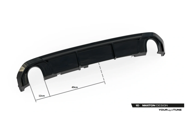 Maxton Design Heckdiffusor für BMW 4er M-Paket Gran Coupe G26 Hochglanz schwarz