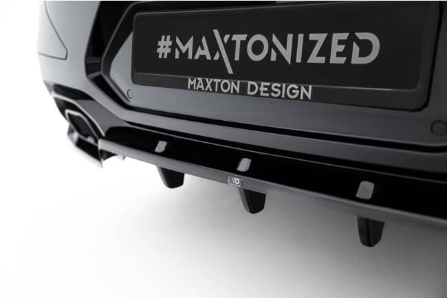 Maxton Design Heckdiffusor V.2 für BMW X4 M-Paket G02 Facelift (2021-) Hochglanz schwarz