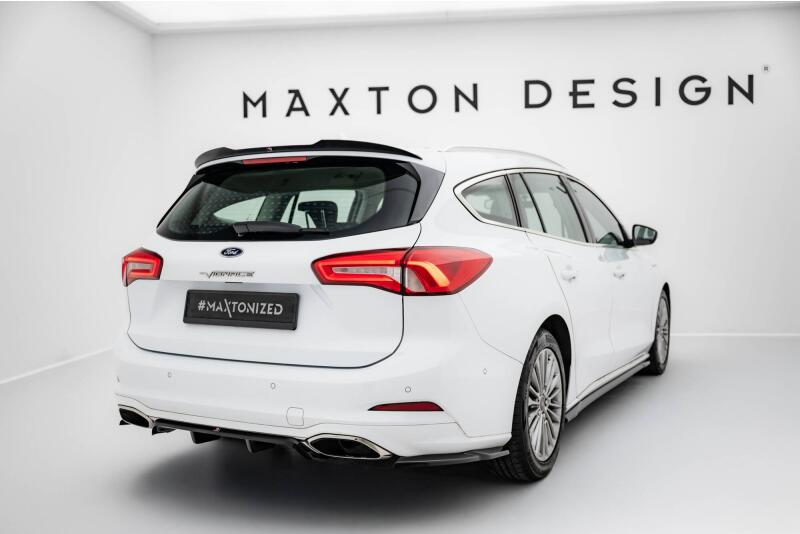 Maxton Design Heckdiffusor für Ford Focus Vignale Kombi Mk4 Hochglanz schwarz