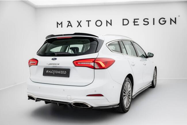 Maxton Design Heckdiffusor für Ford Focus Vignale Kombi Mk4 Hochglanz schwarz