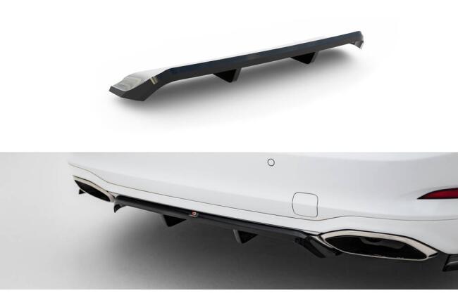 Maxton Design Heckdiffusor für Ford Focus Vignale Kombi Mk4 Hochglanz schwarz