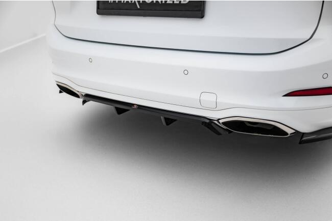 Maxton Design Heckdiffusor für Ford Focus Vignale Kombi Mk4 Hochglanz schwarz