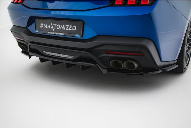 Maxton Design Heckdiffusor für Ford Mustang GT Mk7 Hochglanz schwarz